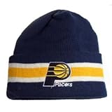 NBA Indiana Pacers Cuff Beanie - Blue / Yellow Stripe
