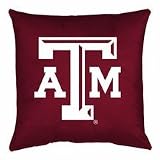 Texas A & M Aggies 18 x 18 Decorative Toss Pillow for the Locker Room Collection from Kentex (Set of 2)