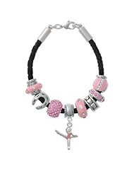 Ballet Girl - Kicking on a Light Pink Love & Luck Beaded Bracelet [Jewelry]