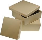 Eigenschaften Die Ideenwelt Ltd. / Pappschachtel Quadrat natur 12,0x12,0x5,0cm ME 34711