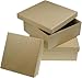 Pappschachtel Quadrat natur 12,0x12,0x5,0cm ME 34711