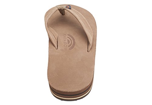 Rainbow Sandals Men's Mens Premier Leather Double Stack, Dark Brown, X ...