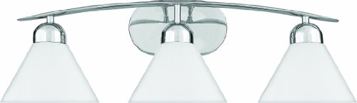 Quoizel DI8503CO Demitri 3-Light Wall Bath Fixture, Polished Chrome