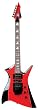AXL Bloodsport FireAx Electric Guitar, Red/Black