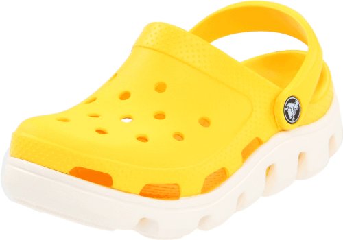 [�N���b�N�X] crocs Duet Sport Clog Kids 11992-73K-120 Yellow/Oyster (�C�G���[/�I�C�X�^�[/C10/11/17.5cm)