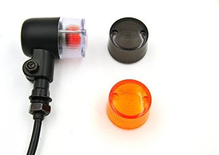 2pcs black 12V10W Heavy Duty Motorcycle Turn Signals Bulb Indicators Blinkers Lights with extra two covers