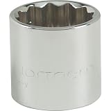 Northern Industrial Socket - 3/8in. Drive, 20mm, 12-Pt., Standard