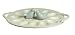 Grasslands Road Melody Collection 12.25 X 9.75 Inch  White Ceramic Egg Plate with Blue Bird Salt and Pepper Shakers Gift Boxed