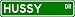 HUSSY Street Sign ~ Personalized Family Lastname Sign ~ Gameroom, Basement, Garage Sign Novelty** METAL ALUMINUM