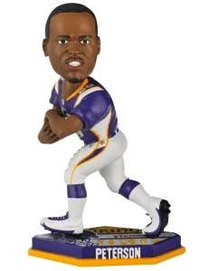 Minnesota Vikings Adrian Peterson Forever Collectibles Thematic Base Edition Bobble Head