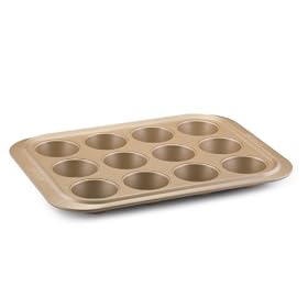 Click here to buy Anolon Bronze 12-Cup Muffin Pan by Anolon.