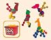 Edushape Interstar Animals Bucket, Set of 6