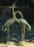 Brass Baron Small Verdi Crane Pair