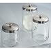 Medium Apothecary Jar (Stainless Steel) (5 1/2"H x 3 1/2"Diameter)