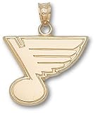 St Louis Blues Note Logo 5/8" Sterling Silver Charm/Pendant