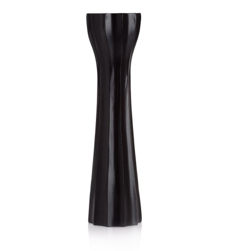 Large Carved Wood Candle Holder