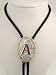 Silver/gold Plated Monogram Letter "A" Bolo Tie