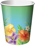 Creative Converting Hot / Cold Hibiscus Heat Cup 25 Count - Case of 12