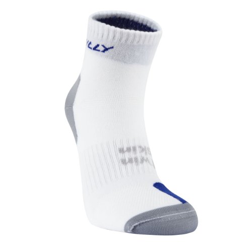 TWINSKIN Anklet Running Sock - Black/Grey/Royal Blue, Medium