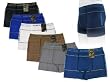Men's 6-pack Seamless Stripe Print Boxer Briefs