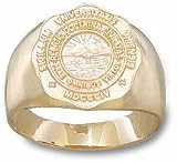 Ohio Bobcats Seal Mens Ring (Size 10) - 10KT Gold Jewelry