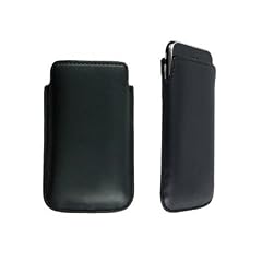 Logotrans Leder Etui f�r Apple iPhone 2G/3G/3GS schwarz