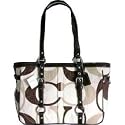 Coach Purse Handbag Gallon Tote Chocolate Multi 13810