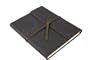 Genuine Leather Writer's Notebook - Hand made in the USA, Dark Brown