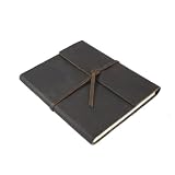 GenuineLeatherWriter'sNotebook-HandmadeintheUSA,DarkBrown