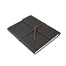 Genuine Leather Writer's Notebook - Hand made in the USA, Dark Brown