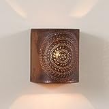 Chisel Sconce Light in Rustic Tin, wired