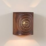 Chisel Sconce Light in Rustic Tin, wired