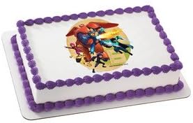 Disneys Big Hero 6 Crime Fighting Hero's Edible Cake Cupcake Cookie Image Topper (1/8 Sheet)