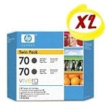 HP 70 Matte Black 130 Ml Crtg Twin Pack Use In Desingjet Printers