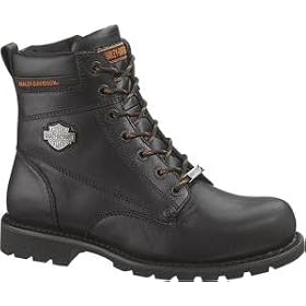 Harley Davidson 'Kickstart' Motorcycle Boots Mens - Black by Harley-Davidson