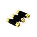 Adapter Cinch/Chinch 3 x Cinch Buchse auf 3 x Cinch Buchse Vergoldet