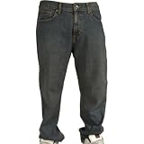 Volcom Mens Jeans Black Zip Tinted Wash