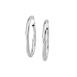 Sterling Silver 37 MM Hoop Earrings