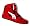 Low Top Boxing Shoe - Red, Size 12