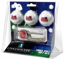Arkansas State Red Wolves 3 Ball Golf Gift Pack With Kool Tool