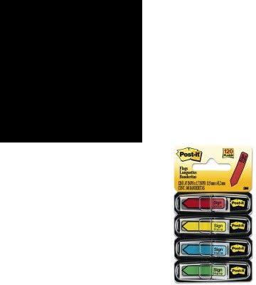 KITAVE11313MMM684SH - Value Kit - Avery Small Preprinted Dividers (AVE11313) and Post-it Arrow Message 1/2amp;quot; Flags (MMM684SH)