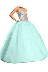 Junior Lace Beaded Tulle Sweetheart   Ball Gown Quinceanera Dress 