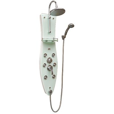 Lanai ShowerSpa in Chrome Color: White