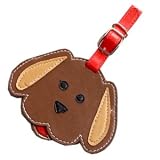 Hide & Seek Animal-shaped Leather Luggage Tag