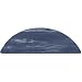 Durable Coporation Thermoset Vulvcanized Rubber Grand-Stand Beauty & Barber Anti-Fatigue Mat, Circle with Recess, for Indoors, Marble Charcoal