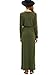 ROMWE Women's Solid Long Sleeve Casual Maxi Pocket Dress