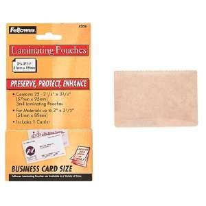 Fellowes 52031, Glossy Pouches - Business Card, 5 mil, 100 pack