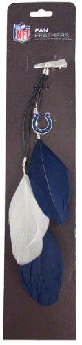 Indianapolis Colts Team Color Feather Hair Clip
