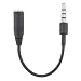 Apple iPhone iPhone 3G iPhone 3GS iPhone 3GS iPhone 3G iPhone Stereo Headset Extended Adapter 3.5mm - Black