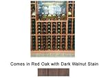 Wine Cellar Innovations Designer Series Collection Red Oak with Dark Walnut Stain Half Height 34x27x13-in.